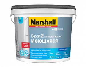 Marshall Краска водно-дисперсионная EXPORT-2 BW глубокоматовая 4,5 л (нов)