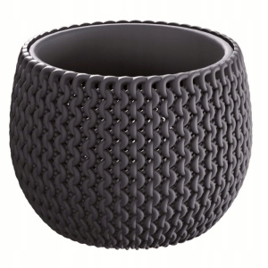 Кашпо SPLOFY BOWL d18см h13,6см антрацит DKSP180-S433