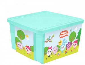 Детский ящик для хранения игрушек "Малышарики" 57л Little Angel 1127