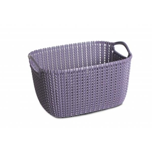 Корзина для хранения Knit S 8л прямоугольная CURVER 240375 фиолетовая пастель