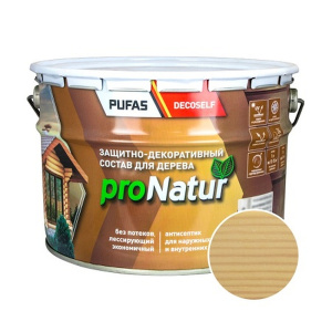 Антисептик для дерева PUFAS proNatur сосна 9л Антисептик для дерева PUFAS proNatur сосна 9л