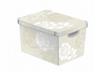 Коробка для хранения Deco's Stockholm L 22л CURVER 188163 рисунок ROMANCE