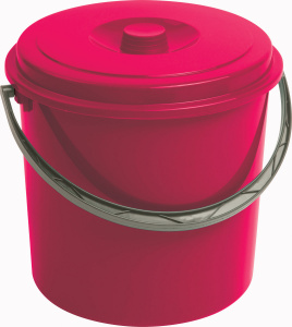 Ведро с крышкой пластиковое Bucket 16л розовый CURVER 235241