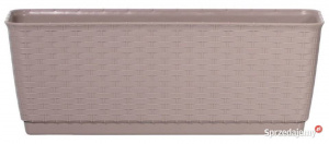 Ящик балконный для цветов Ratolla Case P ISR400P с поддоном 391х173х150мм 6,3л цвет мокка