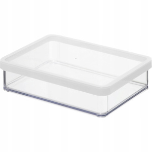Контейнер для продуктов широкий 1,0л LOFT прозрачный, белый ROTHO 1160990000 Контейнер для продуктов широкий 1,0л LOFT прозрачный, белый ROTHO 1160990000