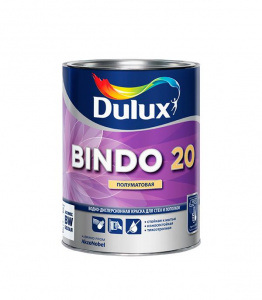 DULUX Краска водно-дисперсионная Professional Bindo 20 BW полумат. 1 л