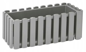 Ящик балконный Boardee Fence 38х18х16см серый камень DDEF400