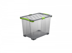 Ящик для хранения Evo Total 65л на колесах антрацит, зеленый ROTHO 1008708812