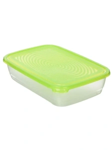 Контейнер для продуктов Sunshine 2,7л прозрачный, зеленый ROTHO 1724005503