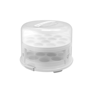 Тортовница круглая ROTHO Fresh XL d=345мм h=260мм с вставкой 10460 белый, прозрачный Тортовница круглая ROTHO Fresh XL d=345мм h=260мм с вставкой 10460 белый, прозрачный