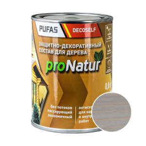 Антисептик для дерева PUFAS proNatur серый туман 0,8л 214547