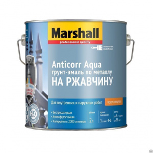 Marshall Грунт-эмаль Anticorr Aqua BW 2 л полуглянц.