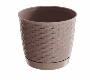 Кашпо RATOLLA круглое d19см h16,5см мокка DRLO190-7529U Кашпо RATOLLA круглое d19см h16,5см мокка DRLO190-7529U