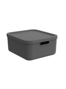Коробка для хранения с крышкой 20л Albula антрацит 10557 Коробка для хранения с крышкой 20л Albula антрацит 10557