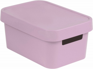 Ящик для хранения Infinity 4,5л с крышкой розовый CURVER 229389