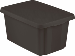 Коробка для хранения Essentials 45л с крышкой черный CURVER 225407