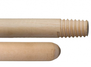 Ручка для швабры деревянная 120см с резьбой PAST