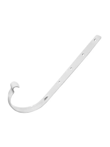 Кронштейн желоба водостока 125-130мм металл белый 095720 Кронштейн желоба водостока 125-130мм металл белый 095720