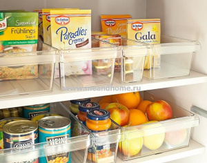 Набор органайзеров для холодильника LOFT (3шт) 1,6+3,1+5л прозрачный ROTHO 1006400096