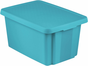 Коробка для хранения Essentials 45л с крышкой синий CURVER 225413