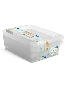 Набор органайзеров для холодильника LOFT (3шт) 1,6+3,1+5л прозрачный ROTHO 10511 Набор органайзеров для холодильника LOFT (3шт) 1,6+3,1+5л прозрачный ROTHO 10511