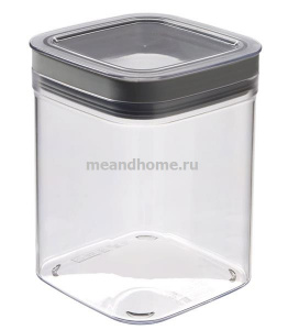 Контейнер для сыпучих продуктов Dry Cube 1,3л полупрозрачный, серый CURVER 234003