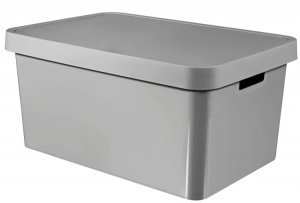 Ящик для хранения Infinity 45л с крышкой серый CURVER 233941