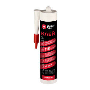 Клей акриловый MasterTeks PM ЖГ 110кг/м2 экстрасильный 430гр белый