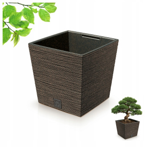 Кашпо Furu Square Low 29,5х29,5х29см 19л DFS300W кофе