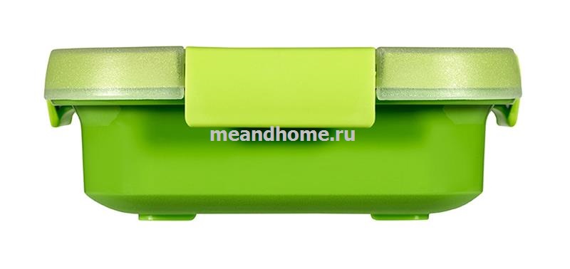ТОВАРЫ Контейнер пищевой прямоугольный Smart To Go 0,7л зеленый, прозрачный CURVER 232567 в интернет-магазине meandhome.ru
