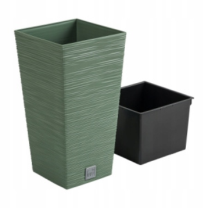 Кашпо Furu Square 24х24х45см DFSH240-5615C зеленое Кашпо Furu Square 24х24х45см DFSH240-5615C зеленое