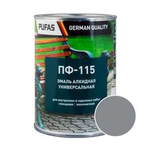 Эмаль ПФ-115 ГОСТ PUFAS Decoself 0,67л / 0,9кг светло-серая 206099 Эмаль ПФ-115 ГОСТ PUFAS Decoself 0,67л / 0,9кг светло-серая 206099